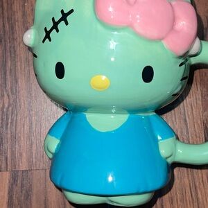 Hello Kitty Green and Blue Mug with Pink Bow